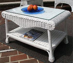 Wicker Cocktail  & End Tables