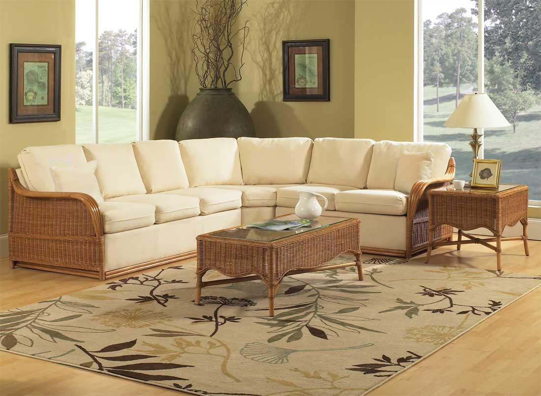 indoor wicker sectional sofa