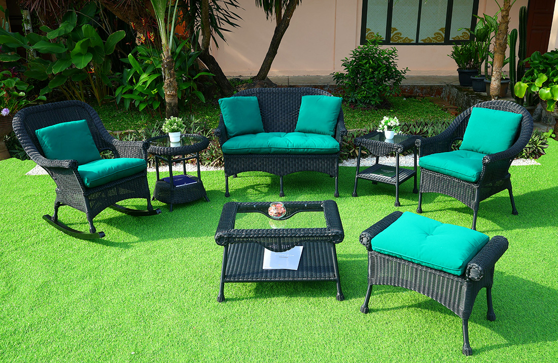 Resin Wicker Patio Furniture, Black Cape May Resin Wicker Patio Furniture, Black Cape May
