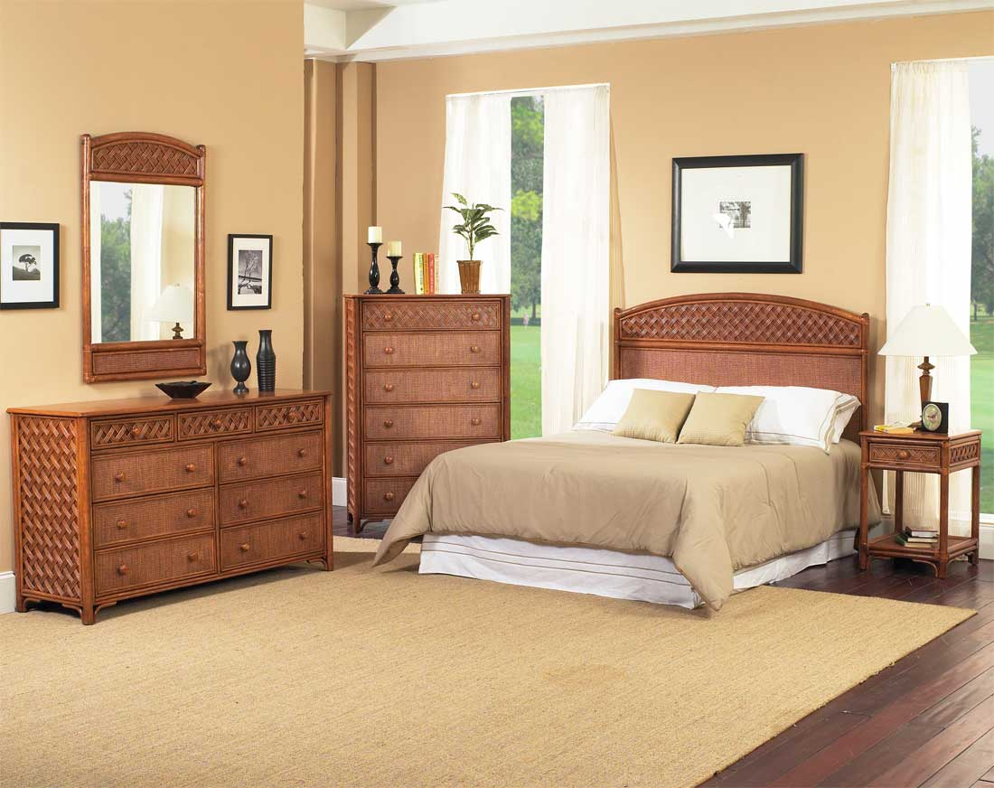 Monte Carlo Rattan Bedroom Collection (Custom Finishing Available)