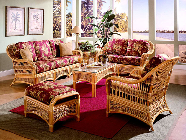 Cinnamon Fiji Rattan Frames Wicker Furniture Sets