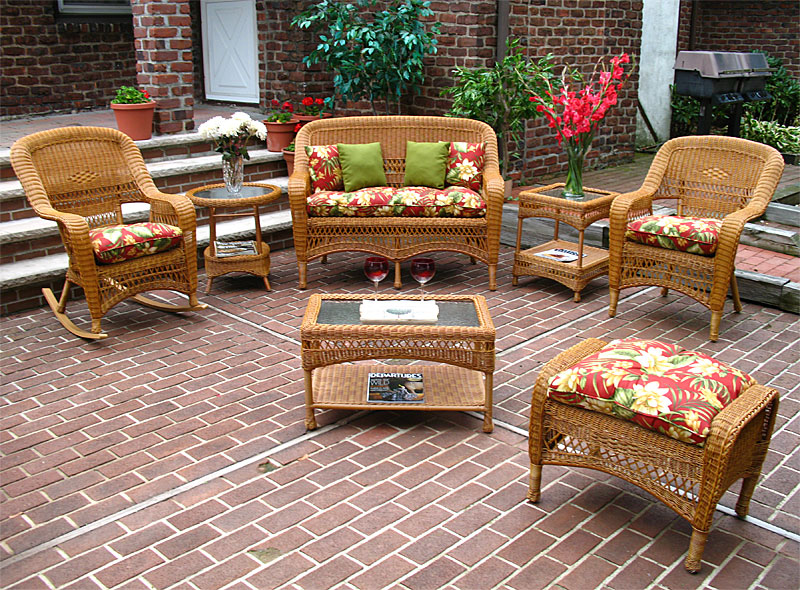 Golden Honey Bel Aire Outdoor Resin Wicker Patio Furniture Resin