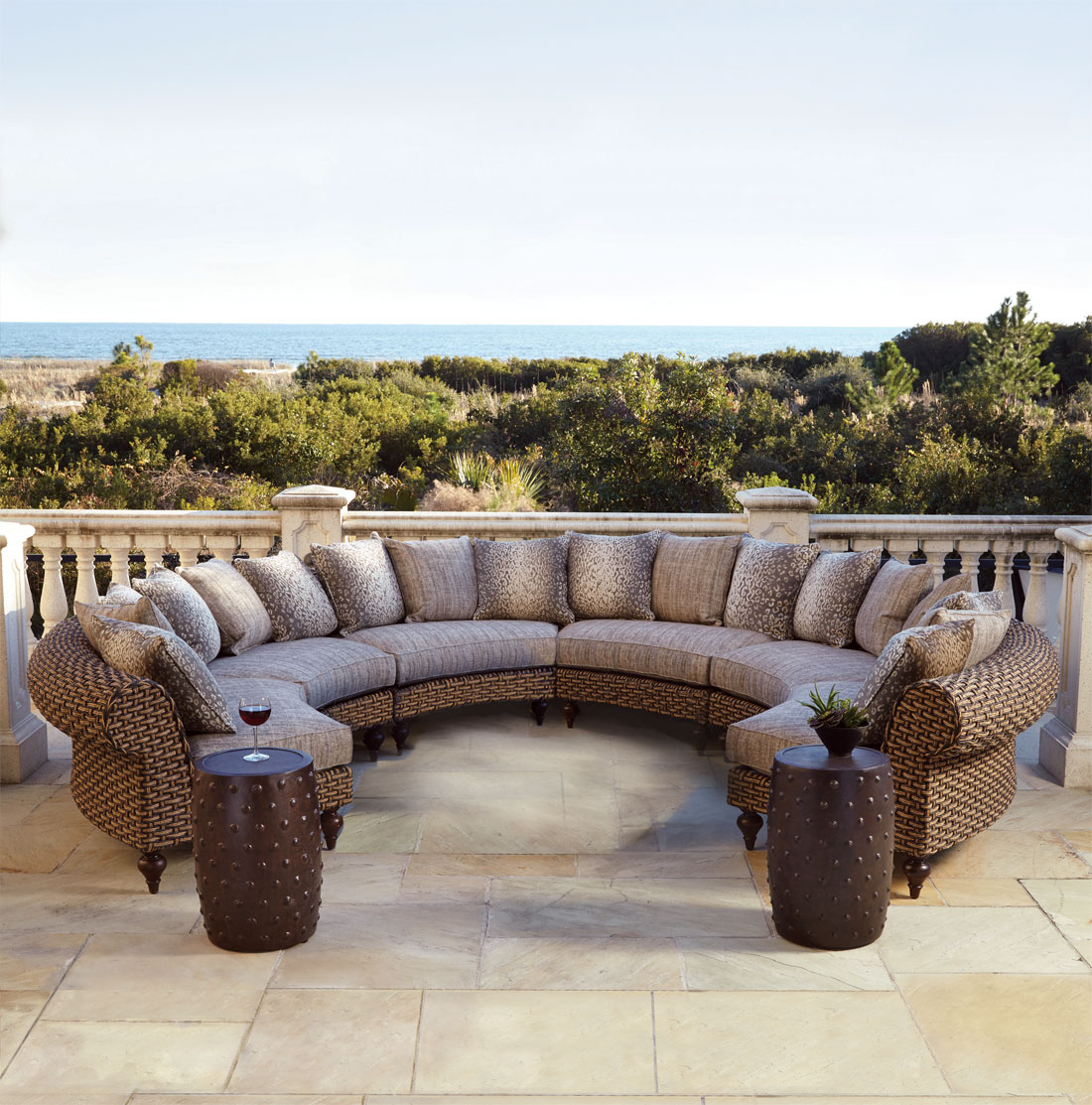 Outdoor cheap sectional wicker