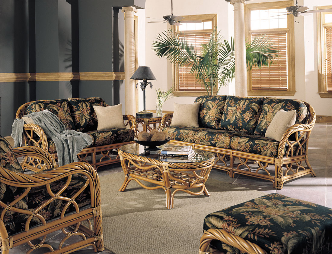 New Twist Natural Rattan Furniture Sets, Antique