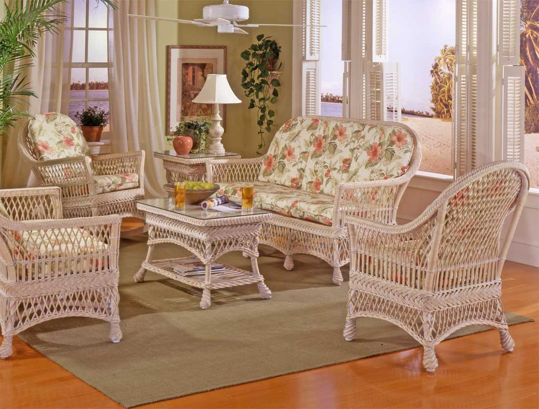 Arlington Indoor Wicker Furniture Sets (3 Colors) (a little smaller