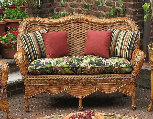 Tangiers Natural Wicker Love Seat