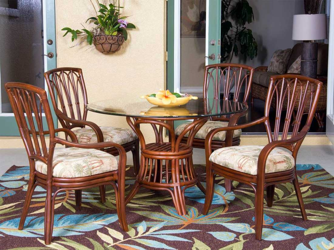 (5) Piece Trinidad Rattan Dining Set (lots of choices)