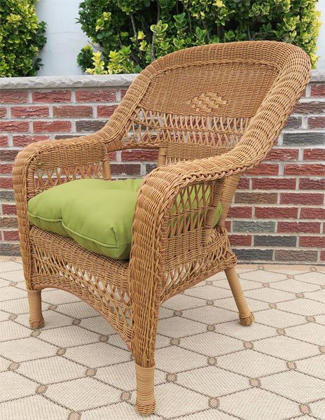 Belair Adjustable Resin Wicker Chaise Lounge with Seat &amp; Back Cushions White, Antique Brown, Black, Driftwood &amp; Golden Honey   
