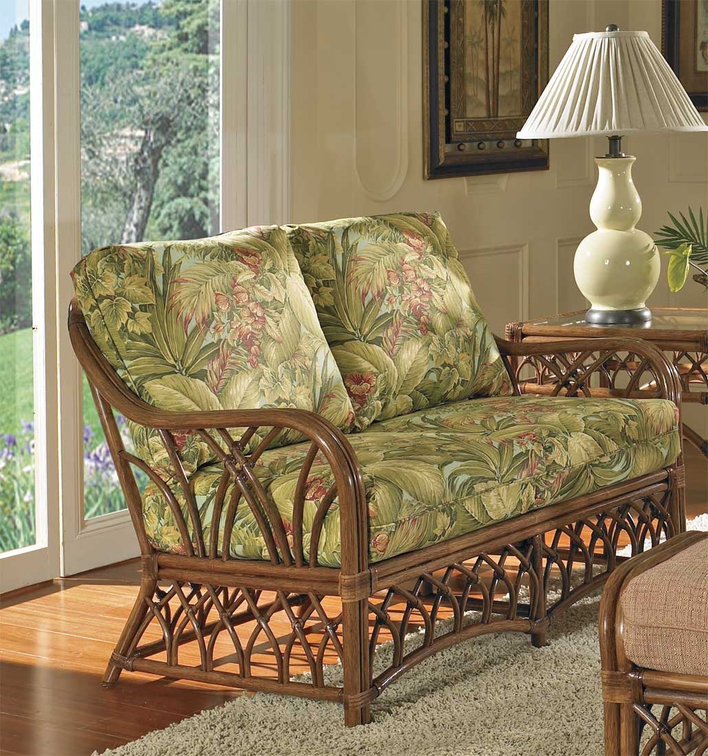 Orchard Park Natural Rattan Loveseat