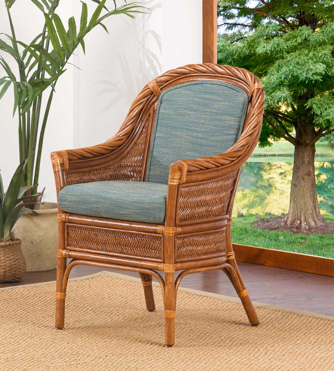 South Shore Natural Rattan Dining & Accent Chair (Custom Finishes