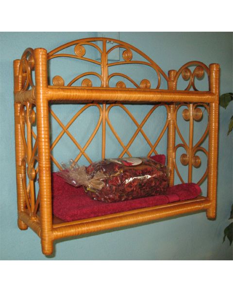  Wicker Wall Shelf Heart Sides