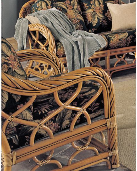 New Twist Natural Rattan Wicker Chair 