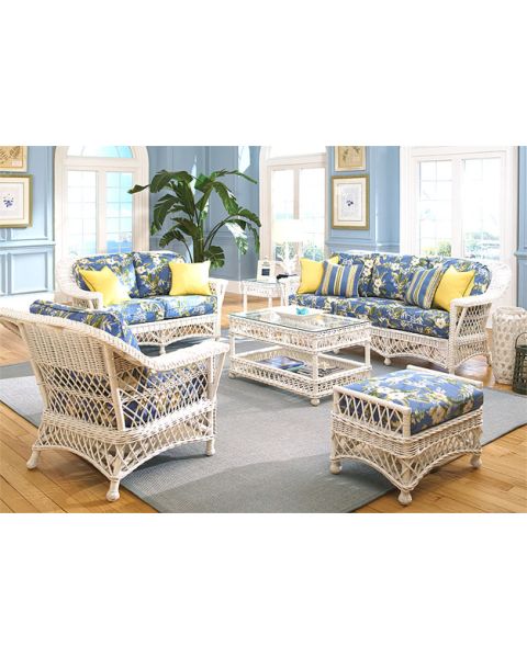 6 Piece Harbor Beach Wicker Furniture Set