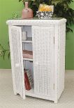 Wicker Linen Cabinet