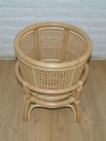 Wicker Plant Stand Small Natural Color Cane Style