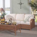 Wicker Sleeper Sofa (Custom Finishes Available) Bodega Bay Style (Ships White Glove