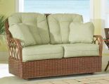 Eastwind Natural Rattan Loveseat Glider (Custom Finishes Available)