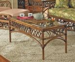 Orchard Park Rectangular Rattan Cocktail Table (Custom Finishes)