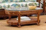 South Shore Oval Rattan Cocktail Table (Custom Finishes)