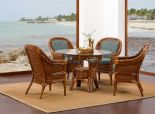 South Shores Rattan Glass Top Dining Sets (Custom Finishes Available)