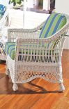 Capri  Rattan Framed Natural Wicker Chair