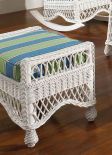 Capri Natural Wicker Ottoman