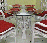 WHITE DINING TABLE