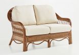 Bermuda Rattan Framed Wicker Loveseat