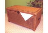 Wicker Trunks Chests, Small Wood lined Tea Wash