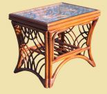 Rattan End Table, South Pacific Style