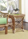 Rattan End Table, South Pacific Style