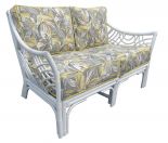 South Pacific Natural Rattan Loveseat