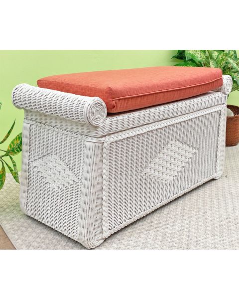 Wicker Trunks ,Blanket Chest with Seating (Cushion separate purchase-below)