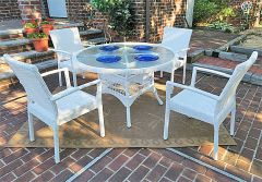 Caribbean Resin Dining Set 48" Round