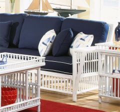 Capistrano Right Arm Facing Rattan Love Seat