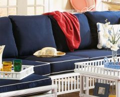 Capistrano Armless Rattan Love Seat