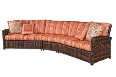 South Sea Rattan (3) Piece Huntington Sectional Group
