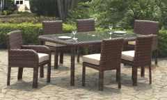 7 Piece St Croix Outdoor Resin Wicker Dining Set