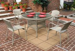 Resin Dining Set. 48" Round 