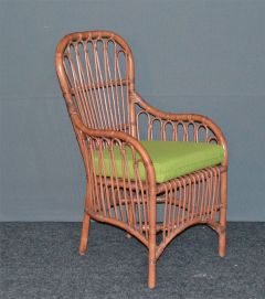 Rattan Dining Chair w/ Arms Bahama Style Tea Wash (Min 2)