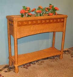 Wicker Plant Stand Canterbury Style