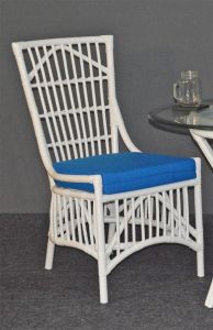 Rattan Dining Chair Armless Dorado Style White (2 frame colors) (Min 2)
