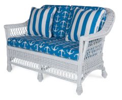 Columbia Wicker Love Seat