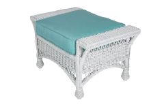 Columbia Wicker Ottoman