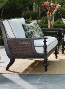 Lane Venture Hemingway Islands Resin Wicker & Aluminum Loveseat with Cushions