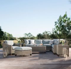 Lane Venture (9) Piece Requisite Modular Resin Wicker Sectional Seating Group