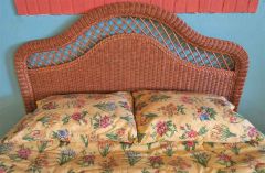 Wicker Headboard Full/Queen Pavilion Style