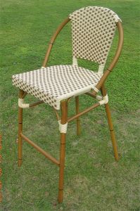 Resin Wicker Bar Stools Cafe Style