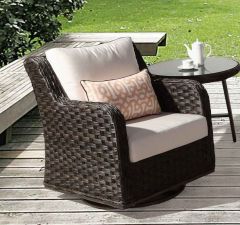 Canyon Lake All Weather Resin Wicker Swivel Glider Chair