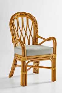 Rattan Dining Chair New Twist Style Arm Chair (Minimum 2)